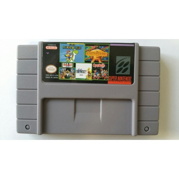 5 IN 1 OGRE BATTLE FINAL FANTASY SUPER MARIO SNES USA VERSION