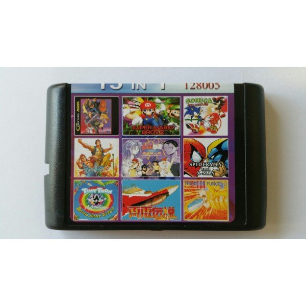13 IN 1 YUYU HAKUSHO,SONIC, MARIO,SHINOBI SEGA MEGADRIVE NEW