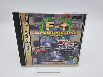 F-1 LIVE INFORMATION JAPAN VERSION SEGA SATURN USED TESTED