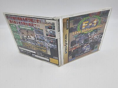 F-1 LIVE INFORMATION JAPAN VERSION SEGA SATURN USED TESTED - Image 3