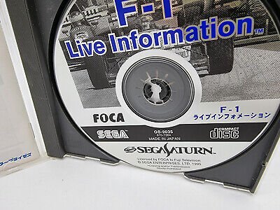 F-1 LIVE INFORMATION JAPAN VERSION SEGA SATURN USED TESTED - Image 5