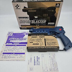 SONY PLAYSTATION HYPER BLASTER SLPH-00014 KONAMI LIGHT GUN JAPAN USED TESTED
