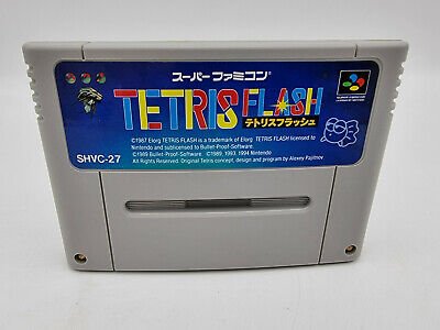 TETRIS FLASH SUPER FAMICOM NO BOX USED