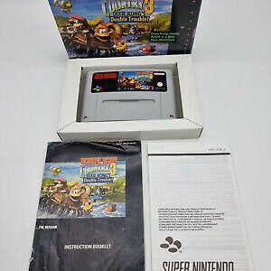 DONKEY KONG COUNTRY 3 DIXIE KONGS DOUBLE TROUBLE! SUPER NINTENDO PAL USED