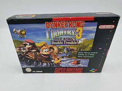 DONKEY KONG COUNTRY 3 DIXIE KONGS DOUBLE TROUBLE! SUPER NINTENDO PAL USED - Image 2