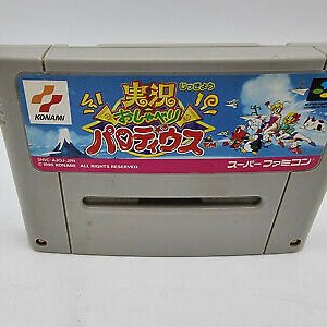 JIKKYO OSHABERI CHATTING PARODIUS SUPER FAMICOM NO BOX USED