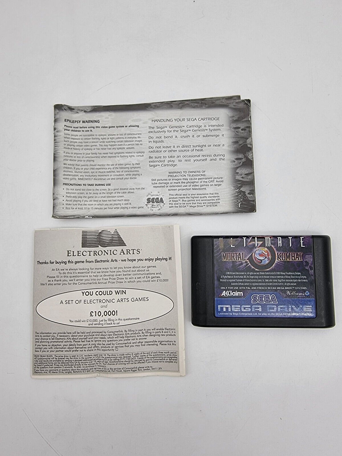 ULTIMATE MORTAL KOMBAT SEGA MEGADRIVE PAL USED - Image 4