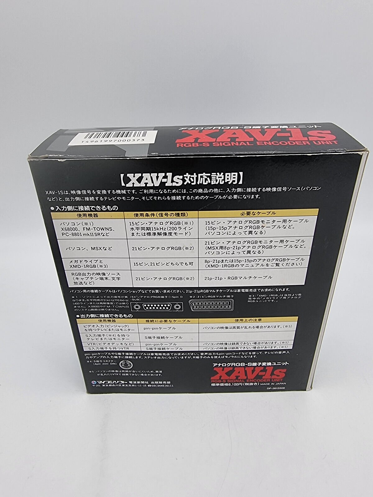 XAV-1S RGB-S SIGNAL ENCODER UNIT JAPAN USED - Image 3