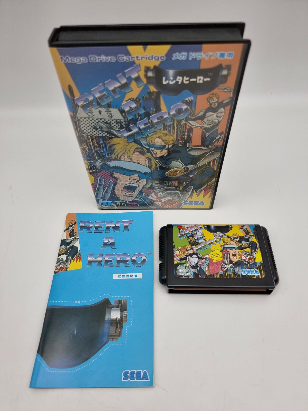 RENT A HERO SEGA MEGADRIVE JAPAN USED