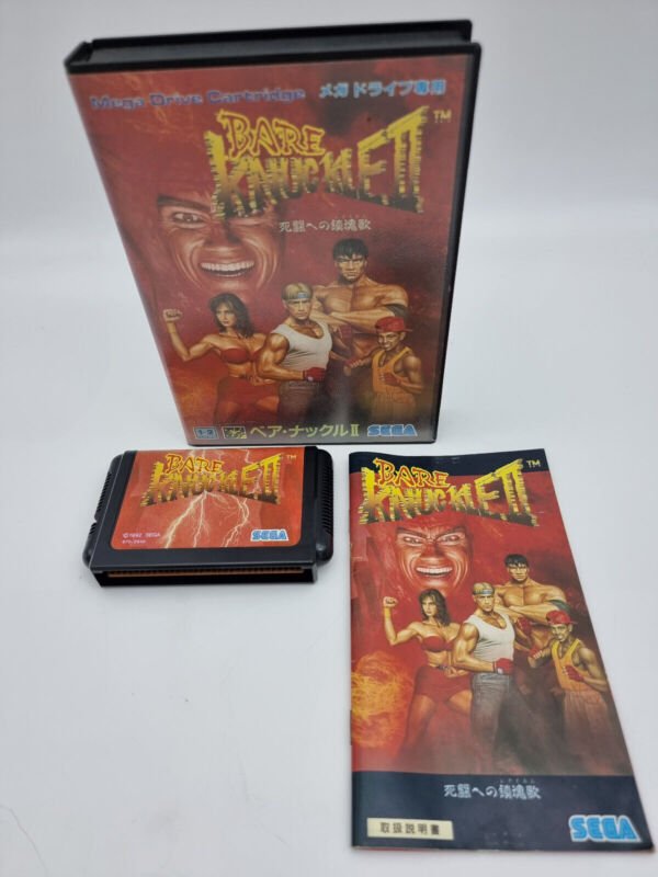 BARE KNUCKLE II WITH MANUAL MEGADRIVE JAPAN USED