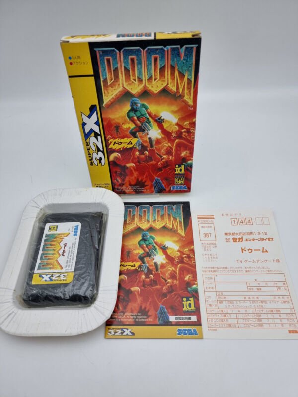 DOOM JAPAN VERSION SEGA 32X USED TESTED
