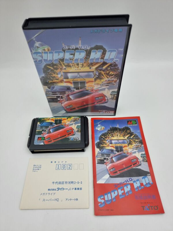 SUPER H.Q. REG CARD MEGADRIVE JAPAN USED