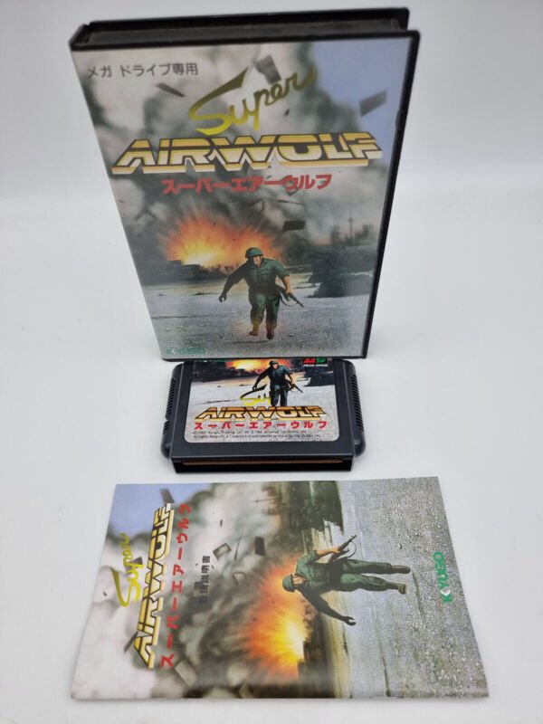 SUPER AIRWOLF SEGA MEGADRIVE JAPAN USED
