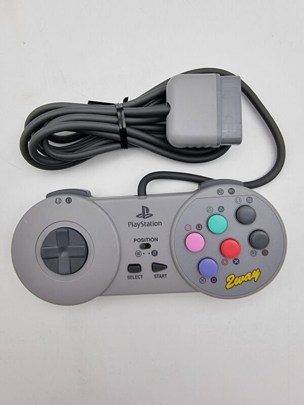 HORI FIGHTING COMMANDER 2WAY HPS-08 PLAYSTATION PS1 BRAND NEW - Image 6