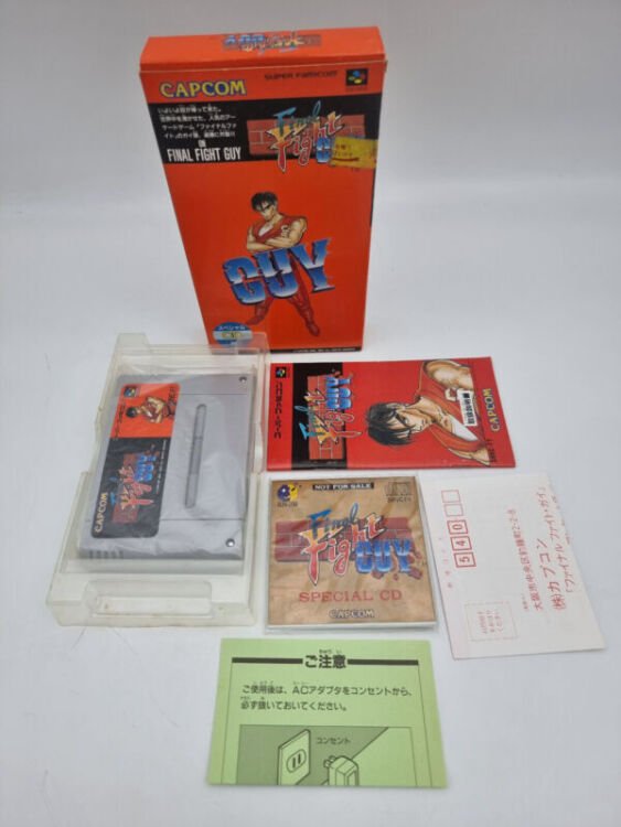 FINAL FIGHT GUY WITH CD SUPER FAMICOM JAPAN USED