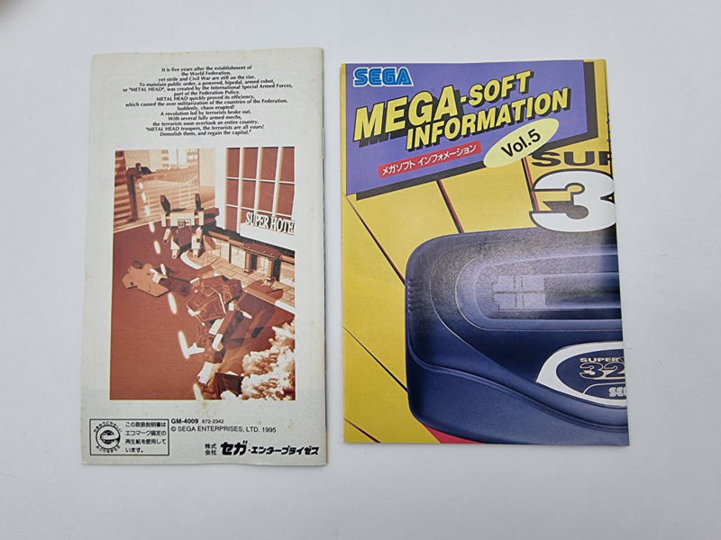 METAL HEAD JAPAN VERSION SEGA 32X USED TESTED - Image 11