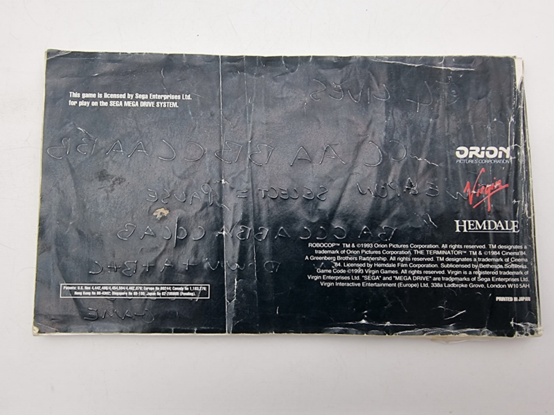 ROBOCOP VERSUS TERMINATOR SEGA MEGADRIVE PAL USED - Image 9