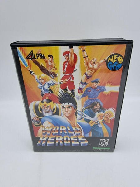 WORLD HEROES NEO GEO AES JAPAN BOX USED ORIGINAL - Image 2