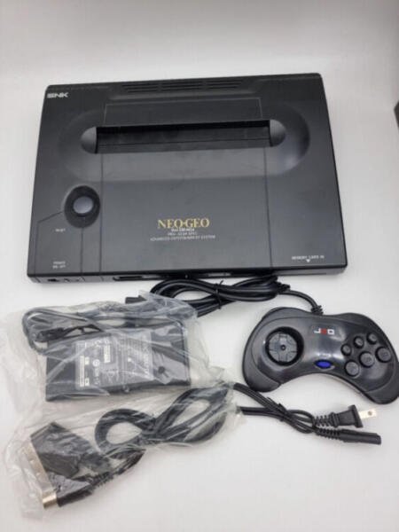 NEO GEO AES CONSOLE+ADAPTER 100-240V USED LOW SERIAL 028220 NEO-O