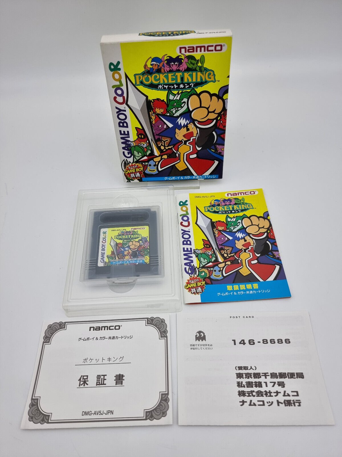 POCKET KING GAME BOY COLOR BOXED TESTED JAPAN