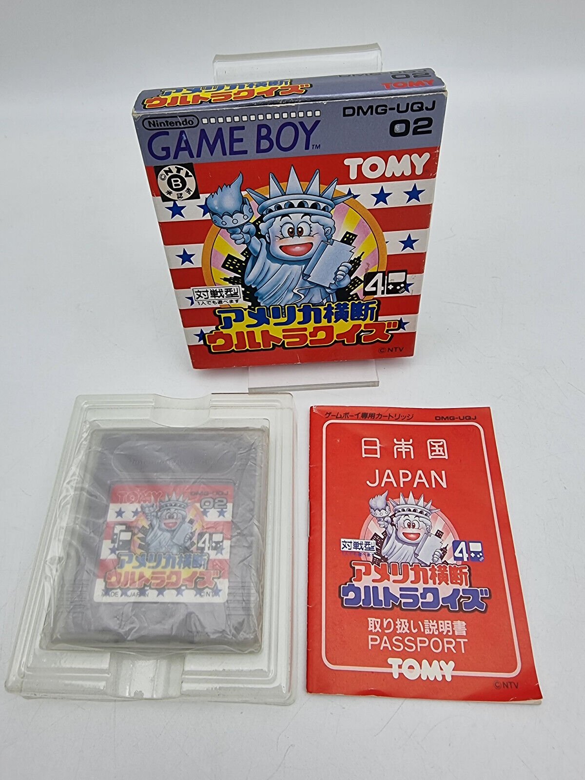 AMERICA ODAN ULTRA QUIZ GAME BOY BOXED TESTED JAPAN