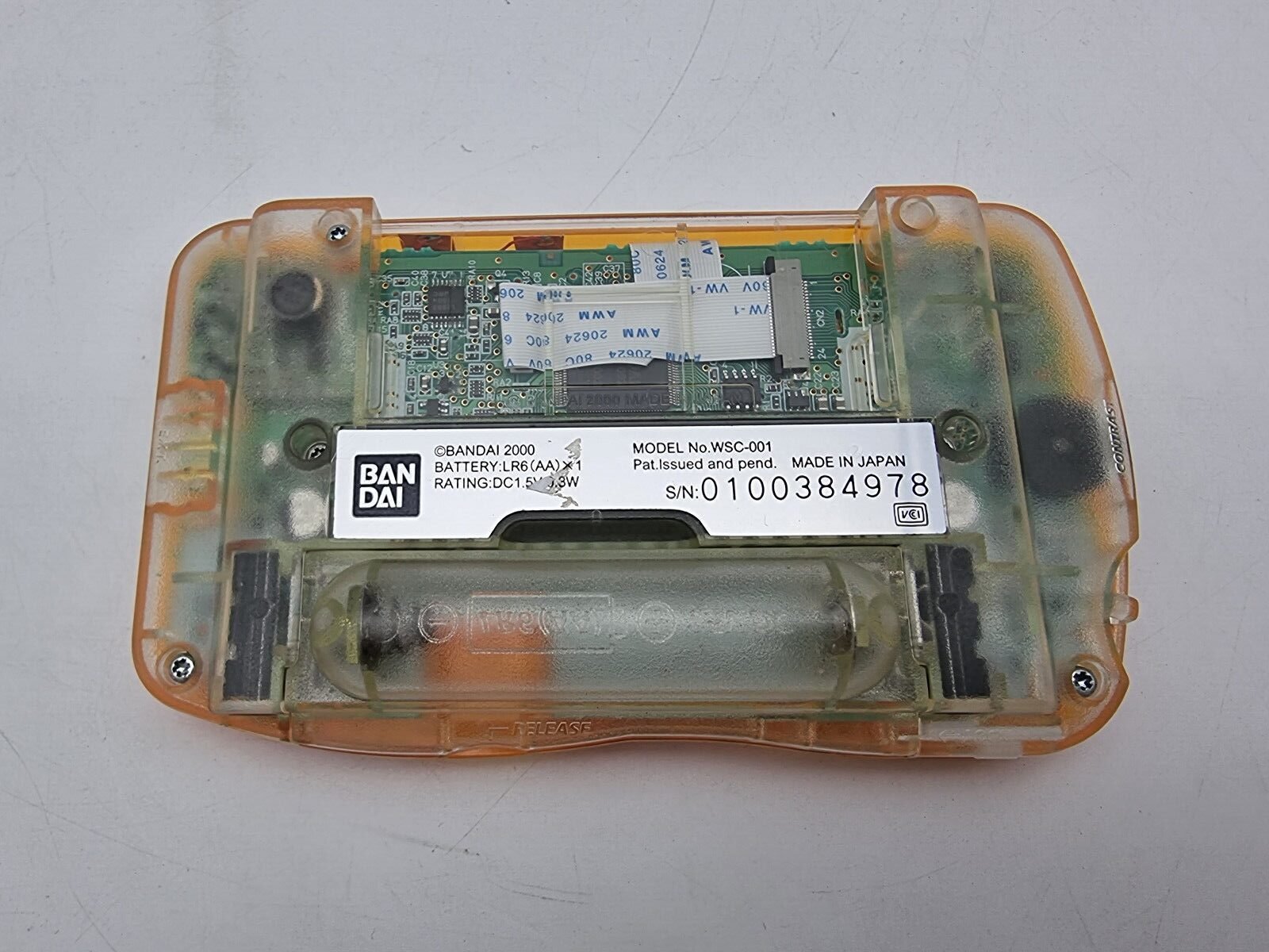 CONSOLE WONDERSWAN COLOR WITH IPS SCREEN JAPAN USED - Image 4