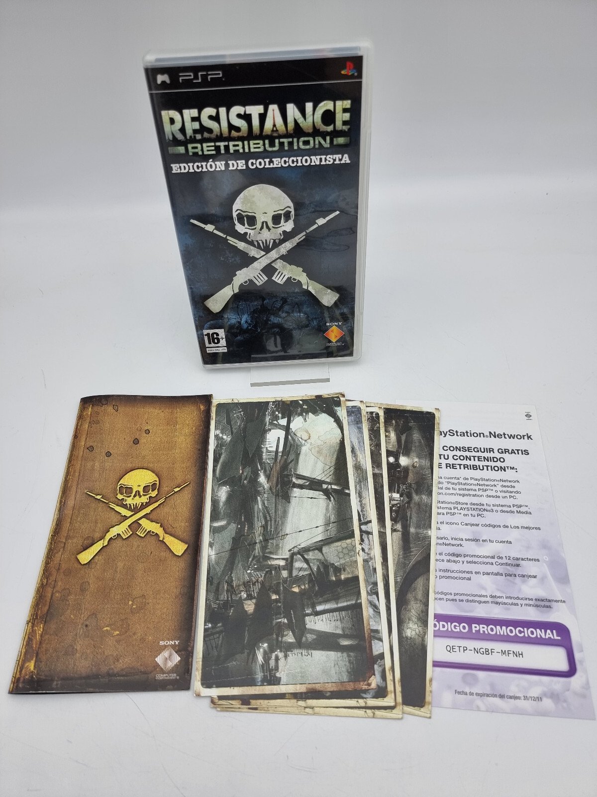 RESISTANCE RETRIBUTION EDICION DE COLECCIONISTA SONY PSP PAL ESPAÑA USED TESTED |