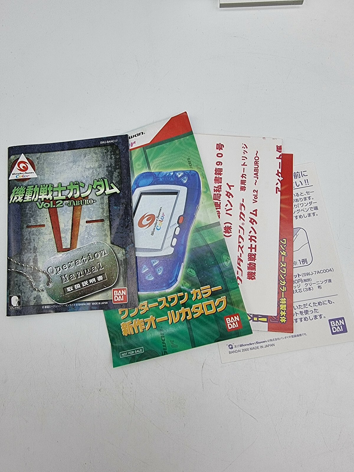 MOBILE SUIT GUNDAM VOL 2 BOXED WONDERSWAN COLOR TESTED JAPAN - Image 5