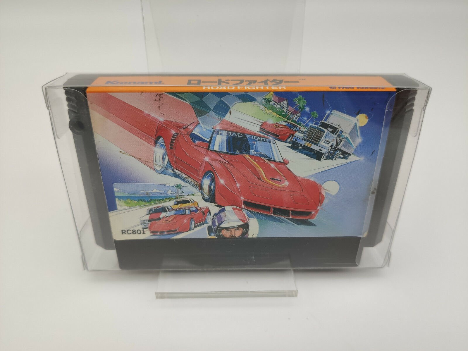 ROAD FIGHTER+ PLASTIC SHELL FAMICOM USED