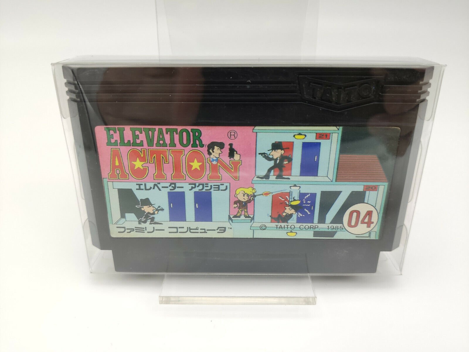 ELEVATOR ACTION + PLASTIC SHELL FAMICOM USED