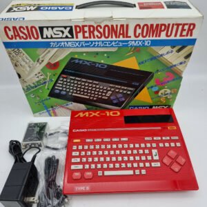 CASIO PERSONAL COMPUTER SYSTEM MX-101 MSX RED MODEL JAPAN USED VERY RARE