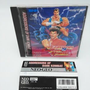 NEO GEO CD AGGRESSORS OF DARK KOMBAT SPINE CARD USA USED