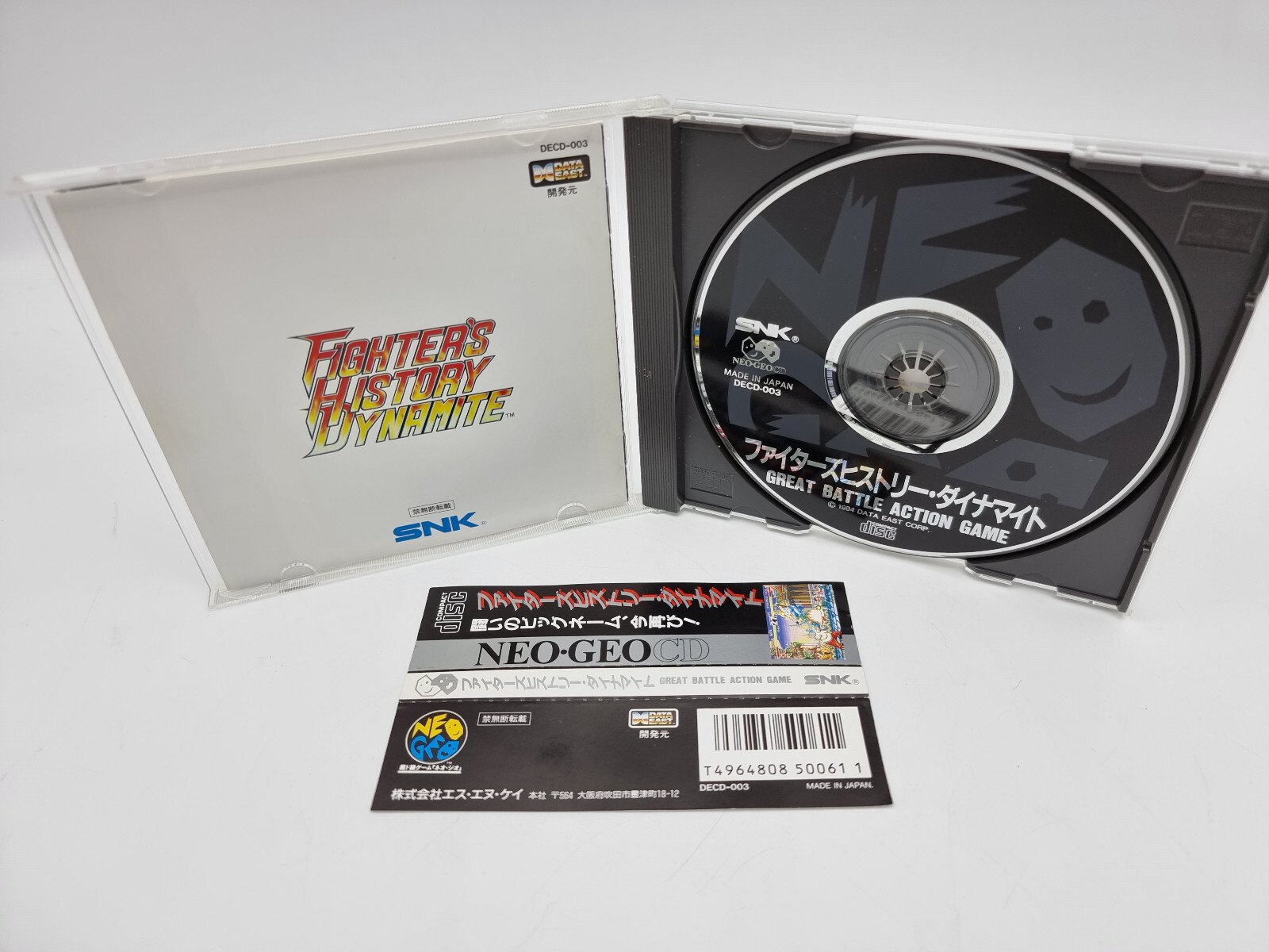 NEO GEO CD FIGHTER S HISTORY DYNAMITE SPINE CARD JAPAN USED - Image 3