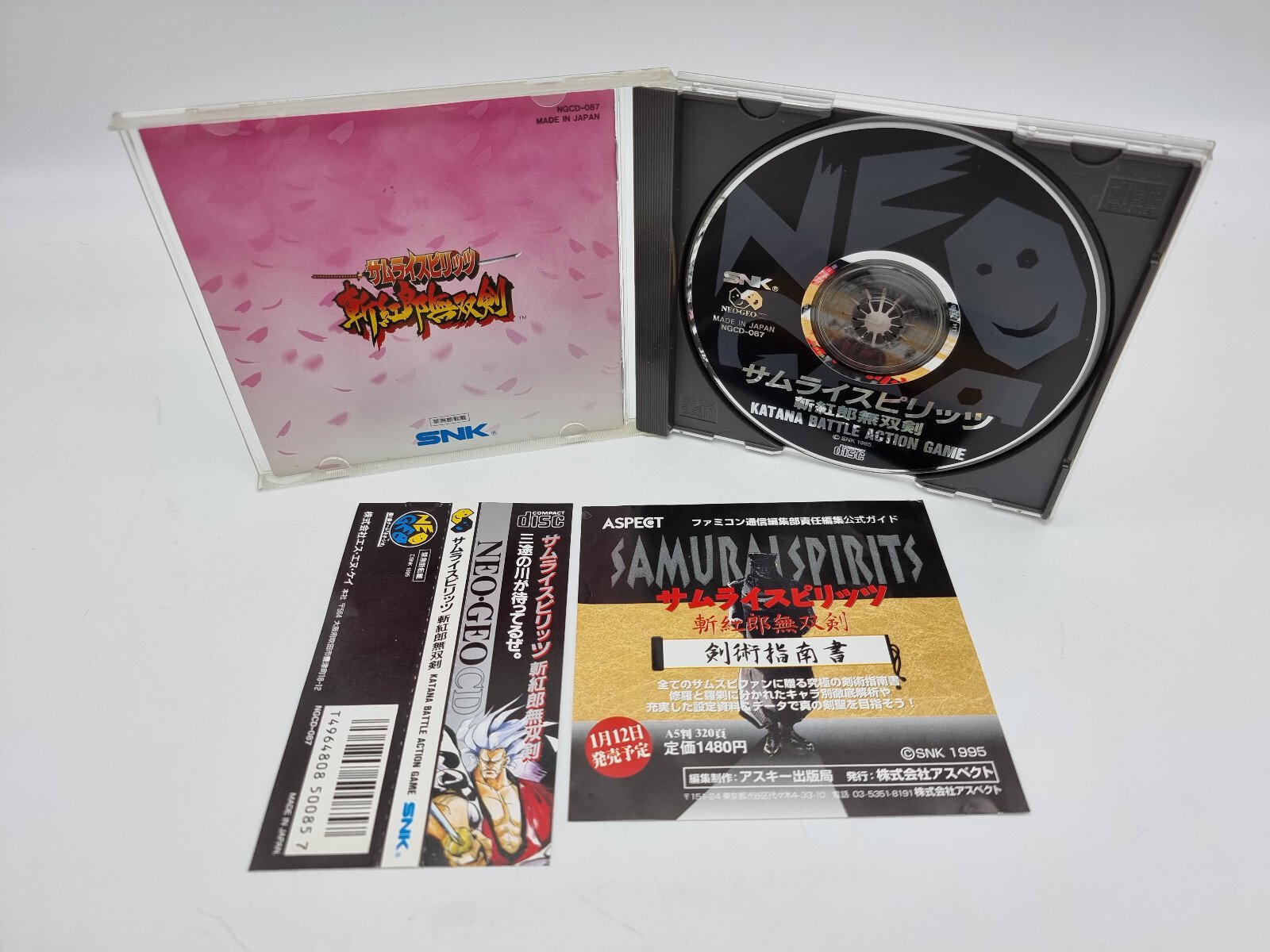 NEO GEO CD SAMURAI SPIRITS 3 III SPINE CARD JAPAN USED - Image 3